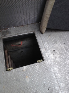 This mysterious hole opened up one day on some steps near my apartment.