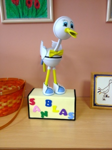 These little dolls or whatever you want to call them are pretty popular right now. The stork is the mascot of my school.