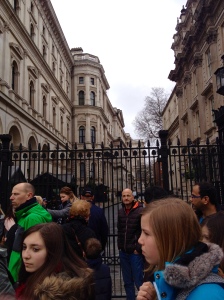 This picture is pretty boring, but it's actually a shot of 10 Downing Street, where the Prime Minister lives.