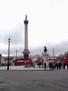 Made our way to Trafalgar Square.