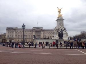 Headed west and made a stop at Buckingham Palace.