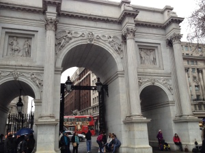 Then we decided to walk to the Marble Arch. Let's just say that Hyde Park is huge, and it took a while to get there.